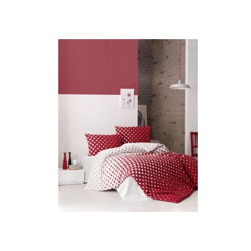 Lessentiel Maison ranforce posteljina (200 x 200) puanline red Slike