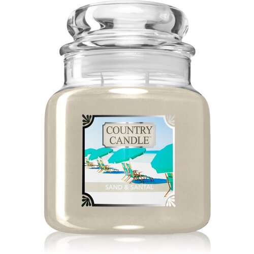 Country Candle Sand &amp;amp; Santal di&amp;scaron;eča sveča 510 g Slike