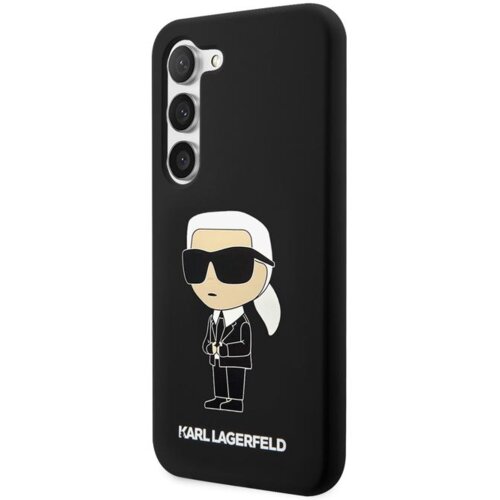 Karl Lagerfeld KLHCS23SSNIKBCK za samsung galaxy S23 5G črn silikonska za&amp;scaron;čita - iml nft karls full body Slike