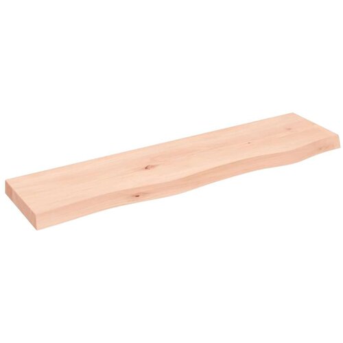 VidaXL Zidna polica 80 x 20 x 4 cm od neobrađene masivne hrastovine Slike