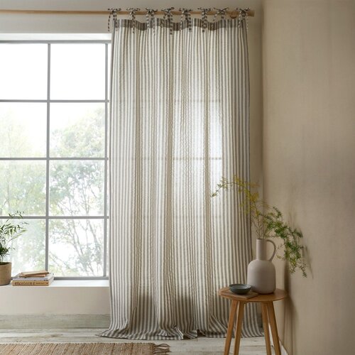 Pineapple Elephant Siva zavjesa 140x183 cm Zanzibar Woven Stripe &amp;ndash; Slike