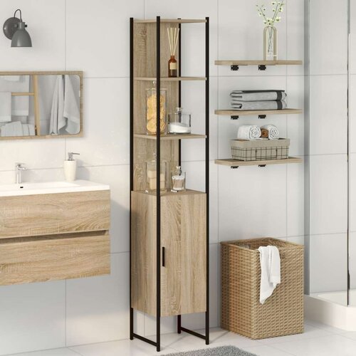  Kopalni&amp;scaron;ki Kabinet Sonoma Oreh 33x33x185,5 cm Inženirski Les, (22040433) Slike