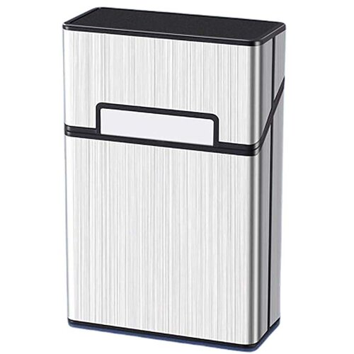 INF Kovinski etui za cigarete za 20 običajnih cigaret - magnetno zapiranje Silver, (5000158305) Cene