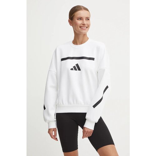 Adidas Pulover ZNE ženski, bela barva, JI7554 Cene