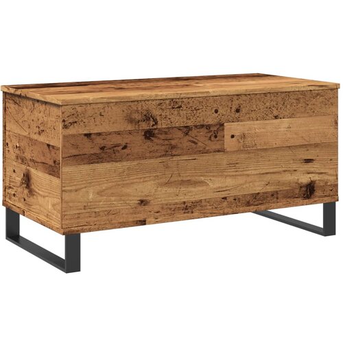 Maison Chic Klubska mizica - kavna mizica - Nizka mizica starinski les 90x44,5x45 cm inženirski les, (21752763) Cene
