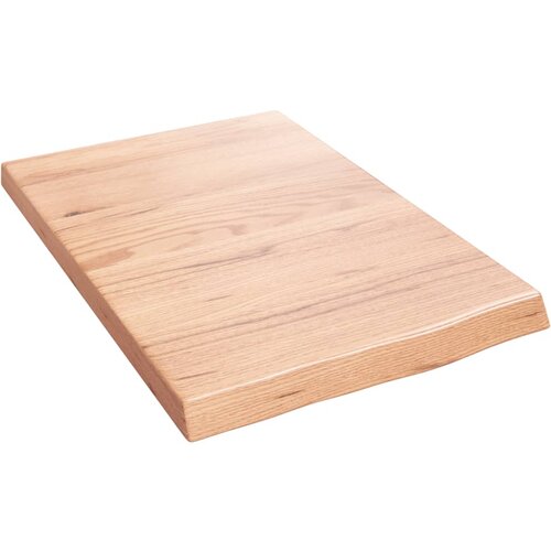 vidaXL Stenska polica svetlo rjava 40x60x4 cm trdna hrastovina Cene