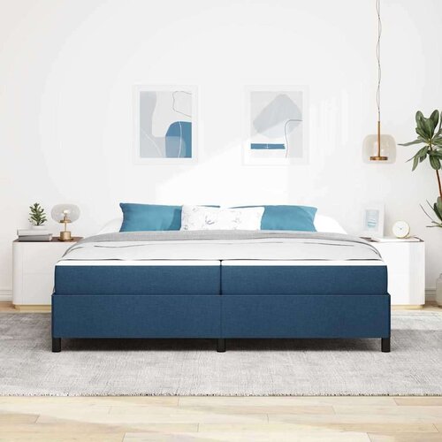  Krevet s opruga kutije Svijetlo siva Crna 200 x 200 cm Slike
