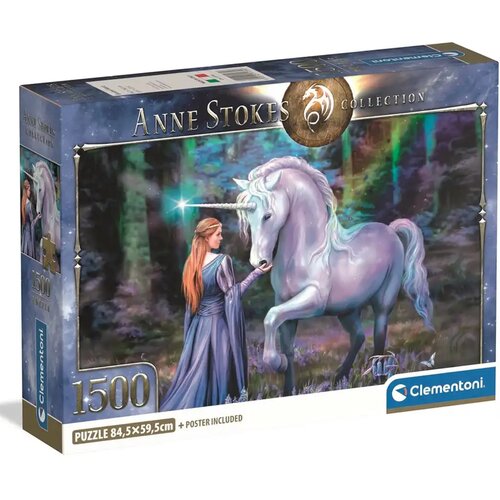 Clementoni Anna Stokes - Kraljestvo samorogov HQC 1500-delna kompaktna sestavljanka - Cene