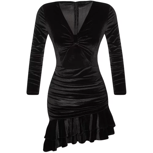 Trendyol black Velvet Dress