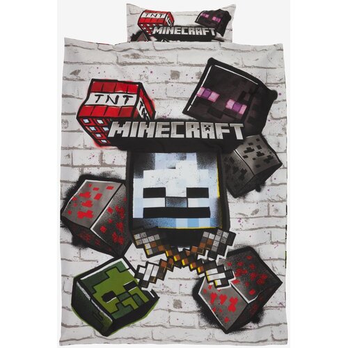 Aurora Set dečje posteljine Minecraft, 140x200, Sivi Cijene