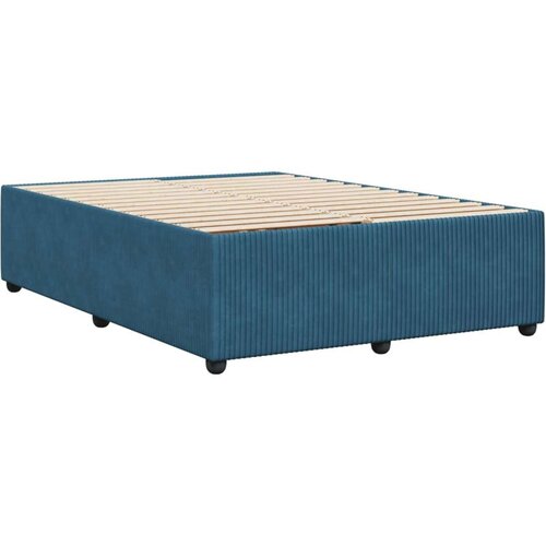 VidaXL okvir za krevet plavi 160x200 cm bar&amp;scaron;unasti Slike