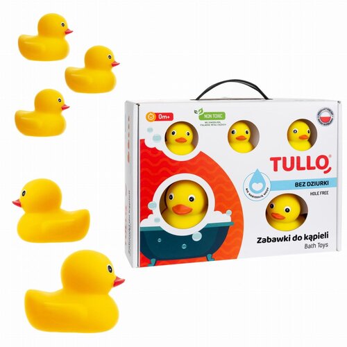 TULLO set patkica za kupanje bez rupa 5kom. žute Slike