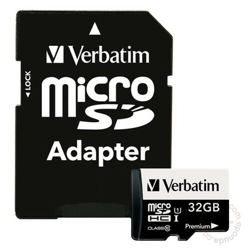 Verbatim microSDHC 32GB UHS-I Class 10 44083 memorijska kartica Slike