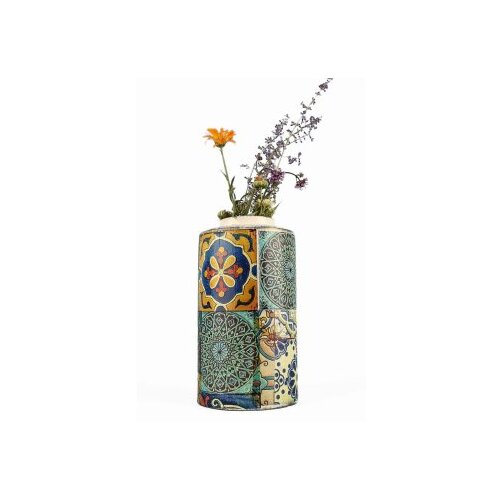 WALLXPERT decorative pot multicolor keramička vaza YL692 Slike