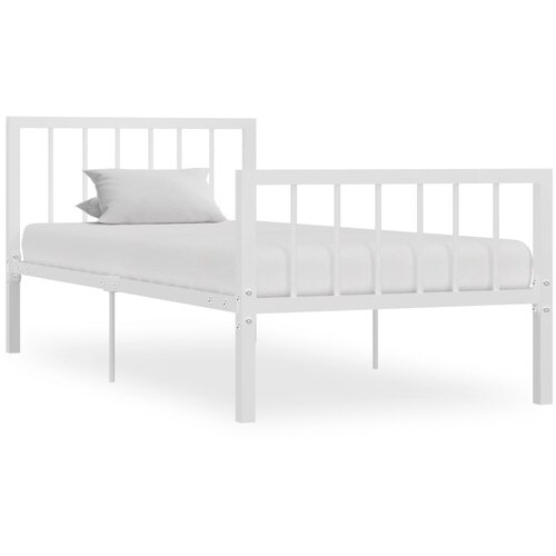 Furnova Posteljni okvir bel kovinski 90x200 cm, (21931800) Slike
