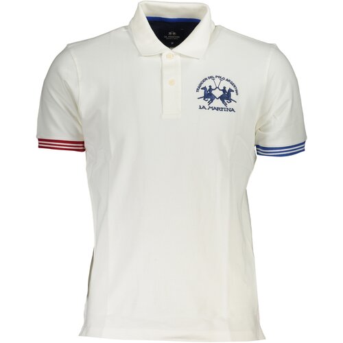 La Martina MEN&amp;amp;#39;S WHITE SHORT SLEEVE POLO SHIRT Slike