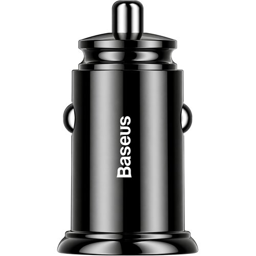 Baseus Circular avtopolnilec z 2 USB-A vhodoma QC 3.0 30W črne barve CCALL-YD01 Slike