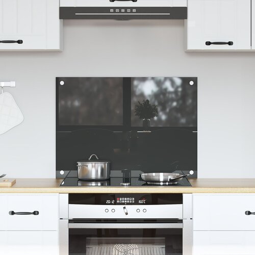 vidaXL Backsplash za kuhinju Tamnosiva Kaljeno staklo 70 x 50 x 0.6 cm Cijene