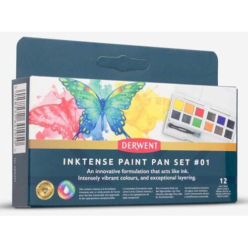  Bojice vodene Derwent, Inktense set 1, 12 boja + kist 2306243 Cijene