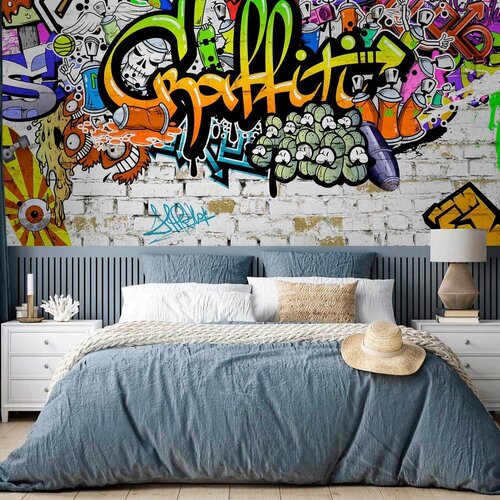 Artgeist Fototapeta Graffiti On The Wall, 300x210cm Slike