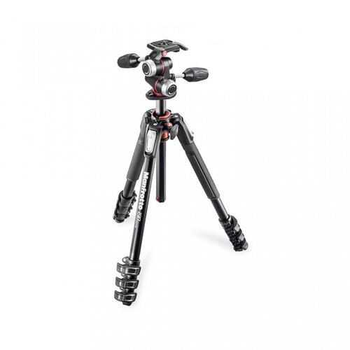 Manfrotto aluminijasto 4-sekcijsko stojalo 190 z xpro 3 way glavo + 200PL ploščico (MK190XPRO4-3W), (21022997) Cene