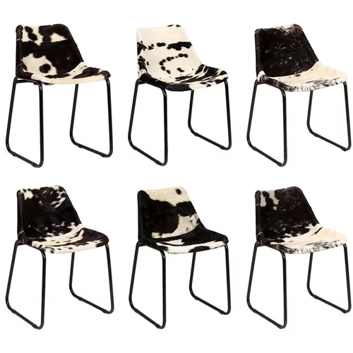  Blagovaonske stolice od prave kozje kože 6 kom
