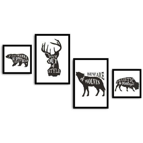  4PSCT-09 Multicolor Decorative Framed MDF Painting (4 Pieces) Cijene