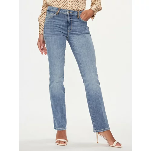 Guess Jeans hlače W4RA15 D5922 Modra Regular Fit