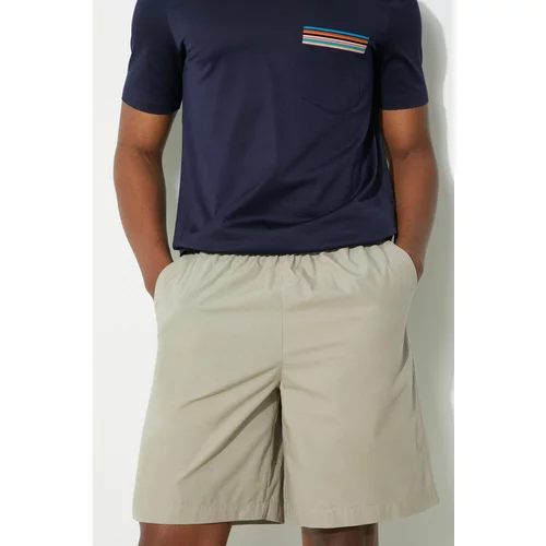 Fred Perry Pamučne kratke hlače Wide Leg Poplin Shorts boja: bež, S7173.U54