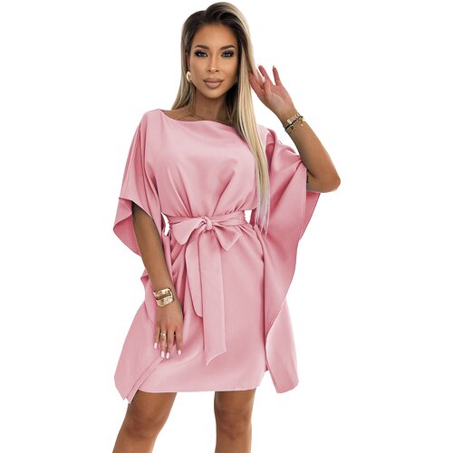 Numoco Women's dress with waist tie Cene