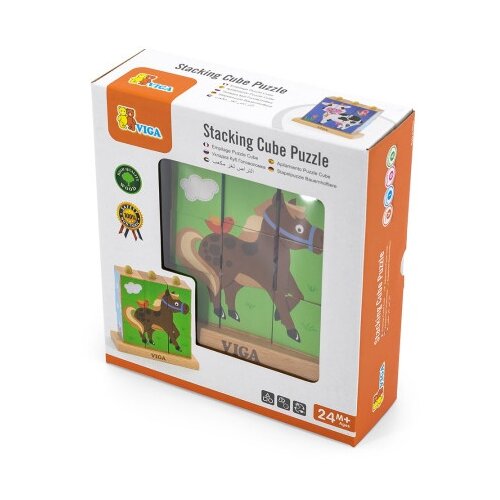 Viga puzzle kockice - životinje sa farme ( 1041883 ) Cene