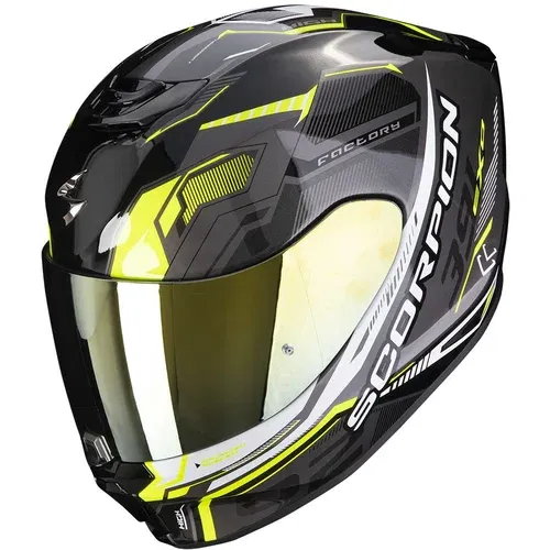 Scorpion EXO 391 HAUT Black/Silver/Neon Yellow L Kaciga