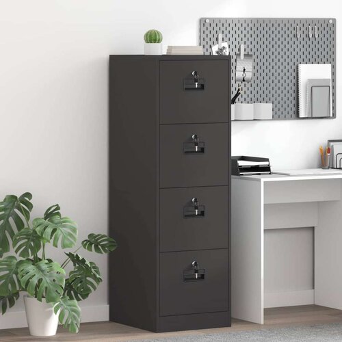 Kabinet za datoteke s ladicama 2 pcs Crna 44 x 50 x 106.5 cm Cijene