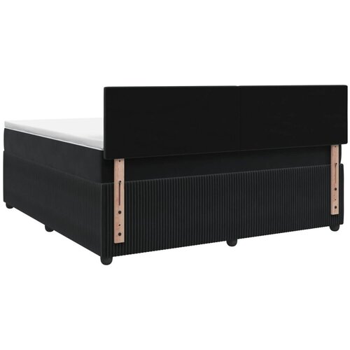  Boxspring krevet s madracem Crna 140 x 190 cm Bar&amp;scaron;un - Crna 140 x 190 cm S gumbima Slike