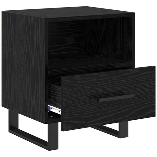  Noćni ormar Crni hrast 40 x 35 x 47,5 cm Konstruirano drvo Slike
