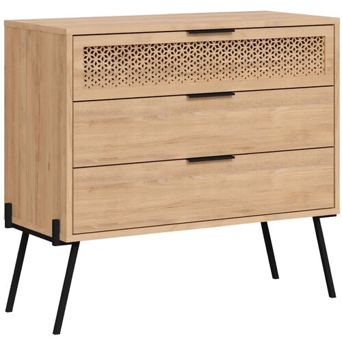 Marckeric Nizka komoda v hrastovem dekorju 90x83 cm Ecrin – Cene