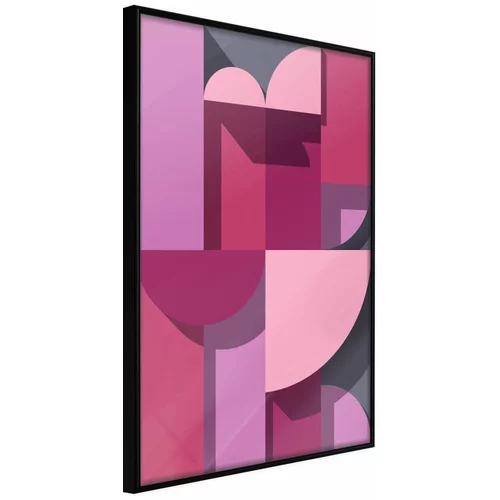  Poster - Pink Geometry 40x60