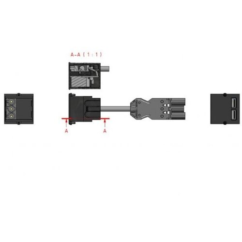 Boschmann BAC-Modul napajalni 2xUSB-A 917.224 Slike