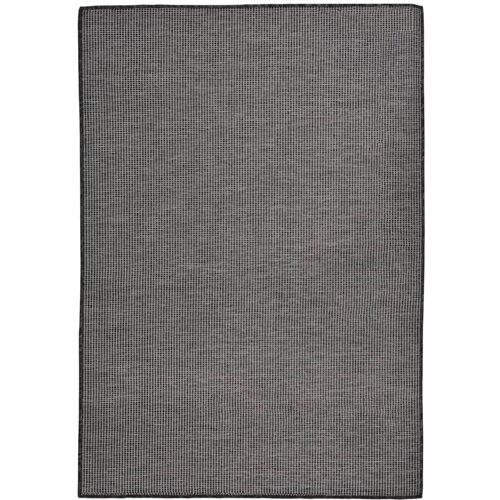 VidaXL zunanja preproga plo&amp;scaron;čato tkanje 160x230 cm siva Slike