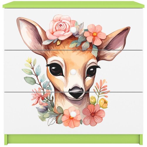  Dječja komoda - BAMBI - zelena Slike
