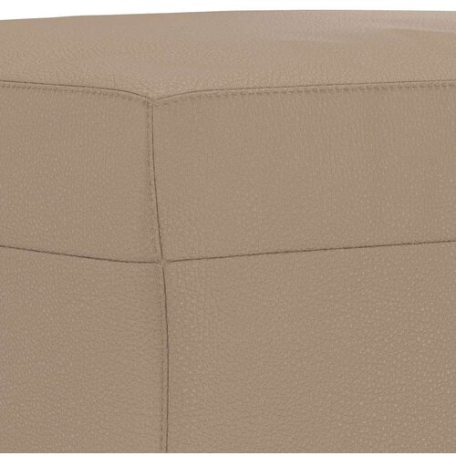  Tabure boja cappuccina 60 x 50 x 41 cm od umjetne kože Slike