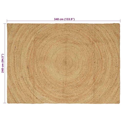  Tepih Smeđa 240 x 340 cm Juta Slike