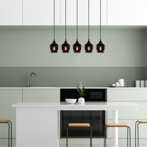 Opviq Luster Smoked-014, 85x85 cm, Crna Slike