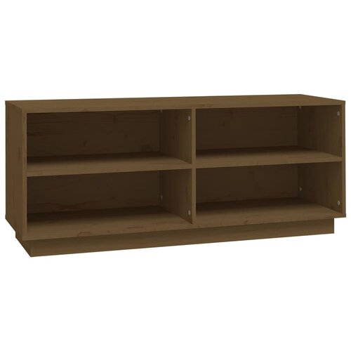 Maison Chic Omarica za obutev - Kopa za čevlje medeno rjava 110x34x45 cm trdna borovina, (21777998) Cene