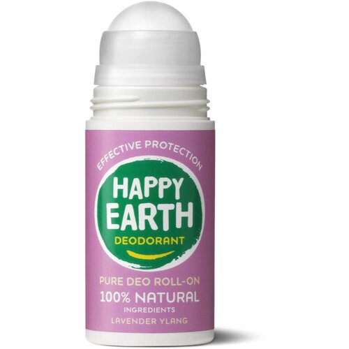 Happy Earth 100% Natural Deodorant Roll-On Lavender Ylang dezodorant roll-on 75 ml Slike