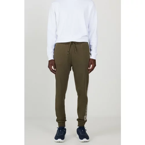 AC&Co / Altınyıldız Classics Men's Khaki Standard Fit Regular Cut Cotton Sweatpants