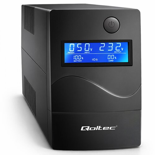 Qoltec UPS neprekinjeno napajanje 1000VA / 600W / 9Ah - LCD USB Slike