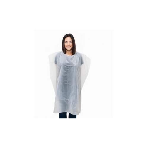  Ogrtač jednokratni Pvc Donato Protect 110 x 140 Bijeli – 50 kom (Outlet) Cijene