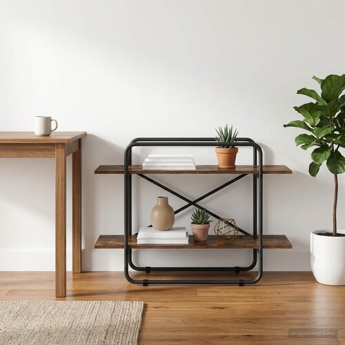  Polica 2 razina 100 x 35 x 70 cm PB Dimljeni hrast Cijene