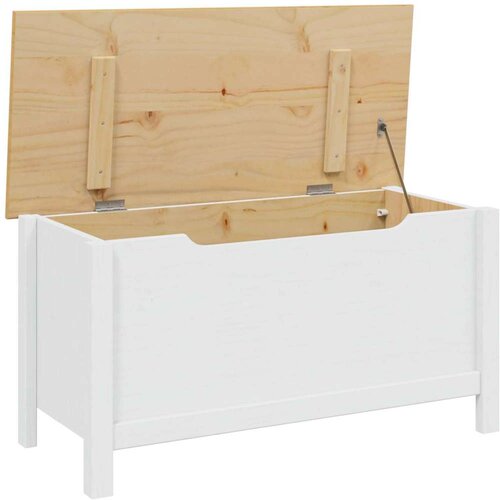  Kutija za spremanje Bijela i medeno smeđa 90 x 40 x 45 cm - Bijela i medeno smeđa Slike